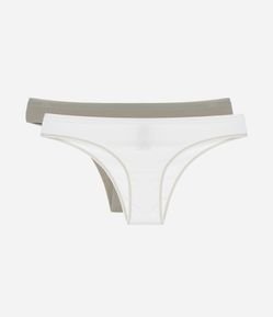 Kit 02 Calcinhas Biquíni em Algodão