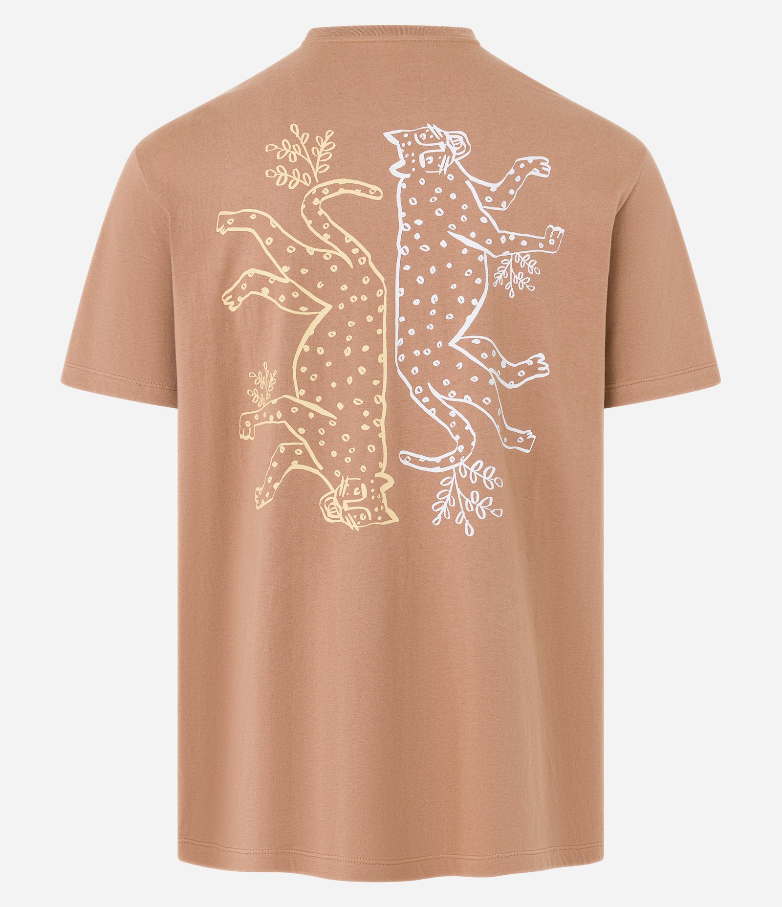 Camiseta Comfort em Algodão com Estampa de Animais Bicho do Mato Marrom 2