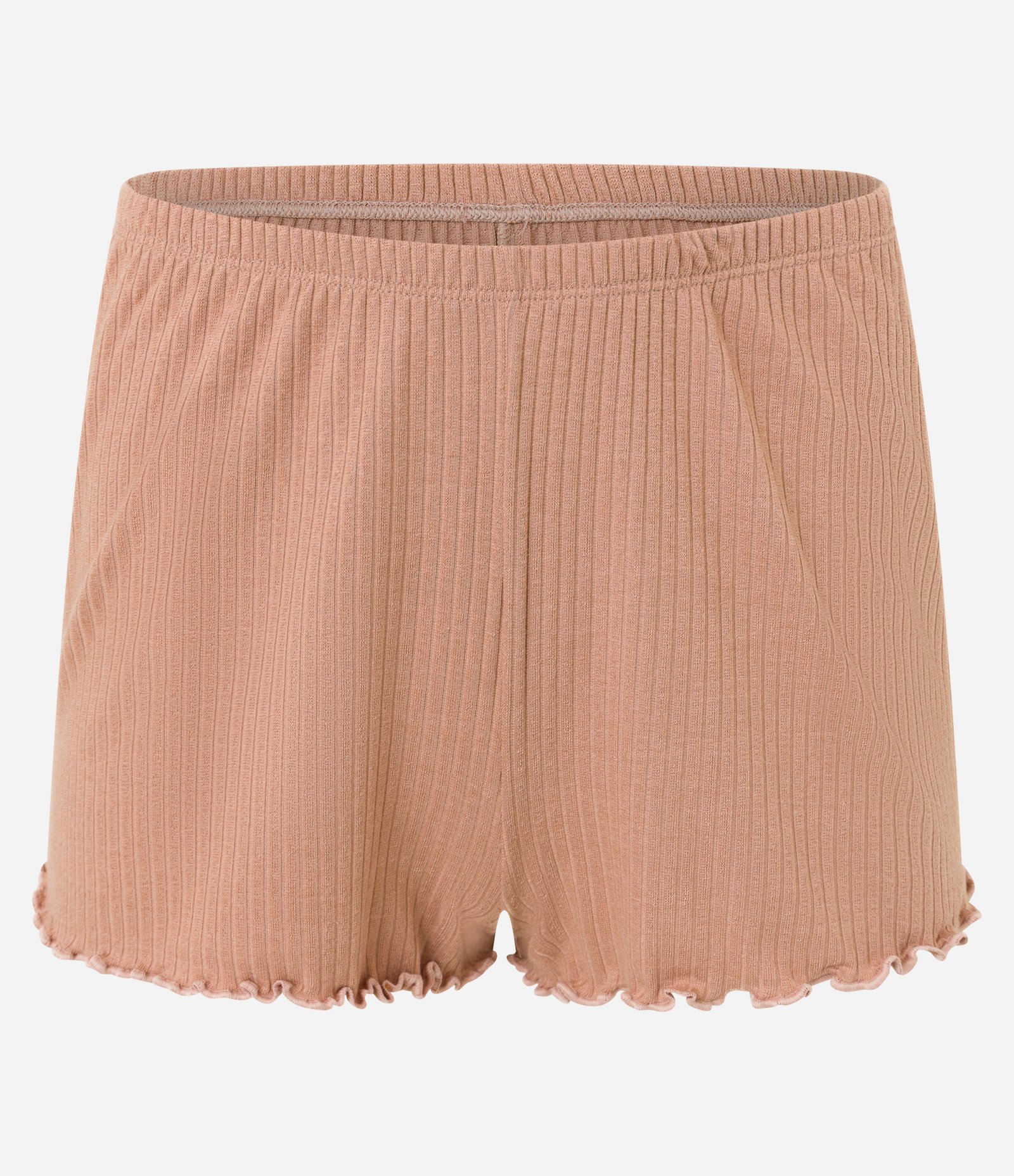 Pijama Short Doll em Ribana com Detalhe de Nózinho Marrom 8