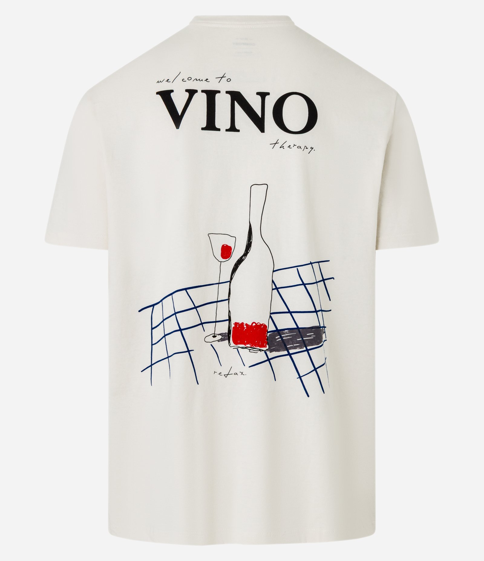 Camiseta Comfort em Algodão com Estampa de Vinho e Lettering Branco 7