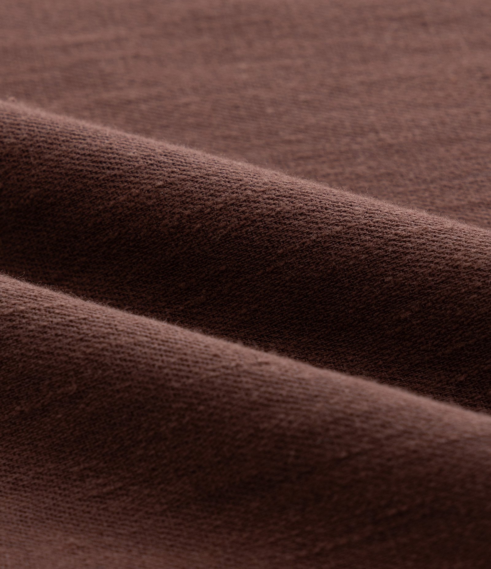 Blusa em Sarja  com Gola Redonda Curve & Plus Size Marrom 9