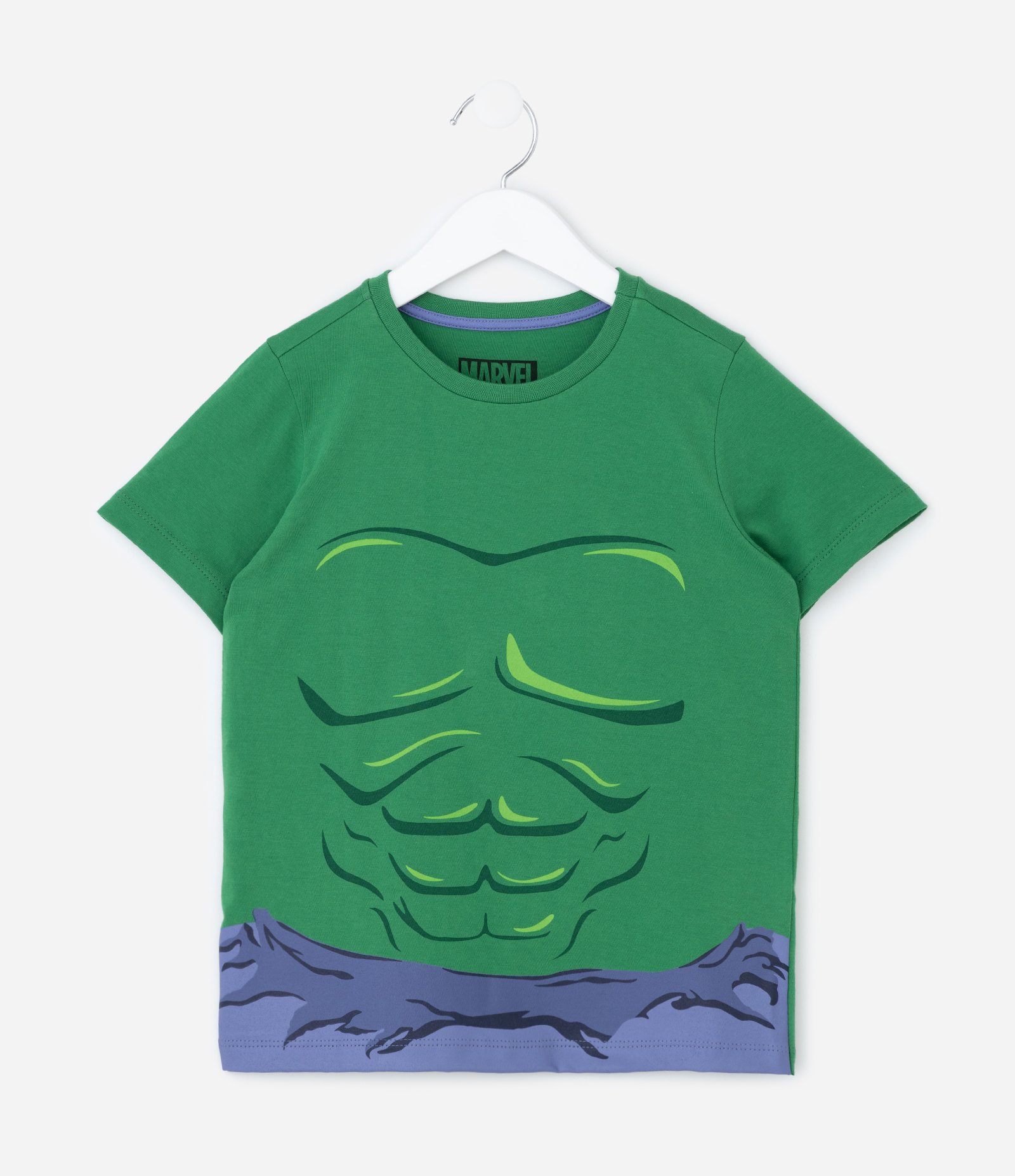 Pijama Curto Infantil com Estampa Hulk - Tam 3 a 8 Anos Verde 2