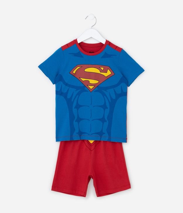 Pijama Infantil com Estampa Super Homem - Tam 3 a 8 Anos