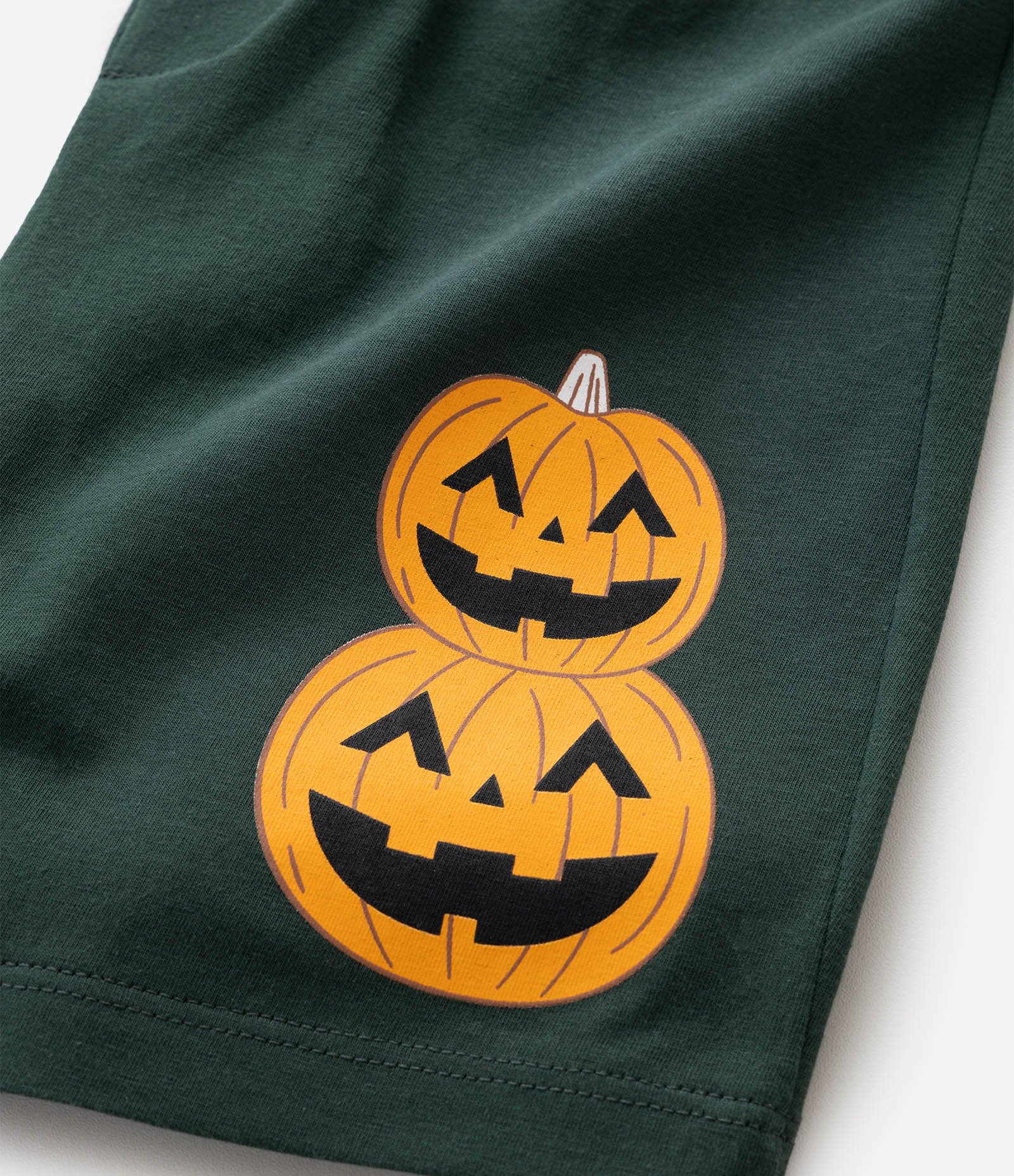 Pijama Infantil com Estampa Abóbora de Halloween - Tam 4 a 12 Anos Laranja 11