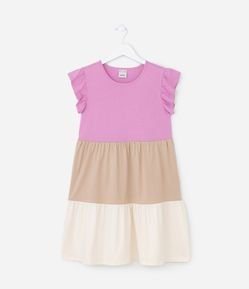 Vestido Marias Infantil com Babadinhos - Tam 5 a 14 Anos