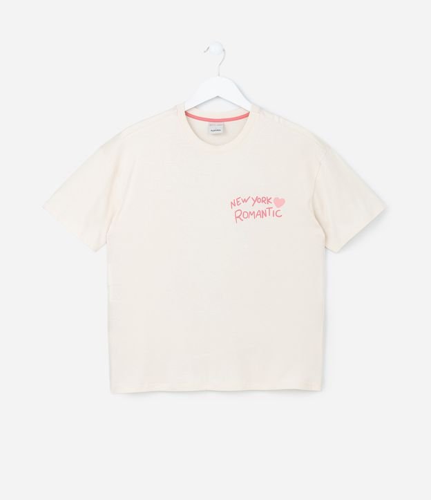 Blusa Infantil Oversized com Estampa New York - Tam 5 a 14 Anos