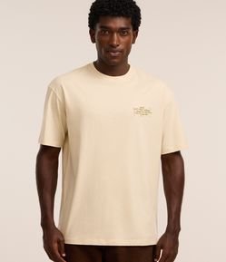 Camiseta Relaxed em Algodão com Estampa de Cavalo 