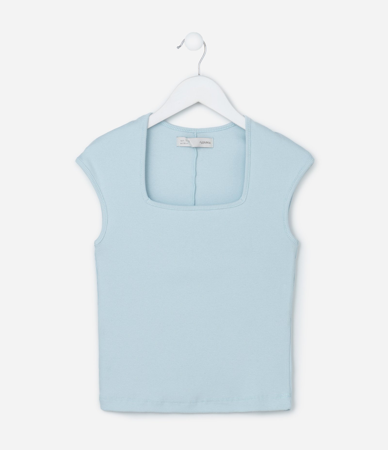 Blusa Infantil em Ribana com Decote Quadrado - Tam 5 a 14 Anos 1