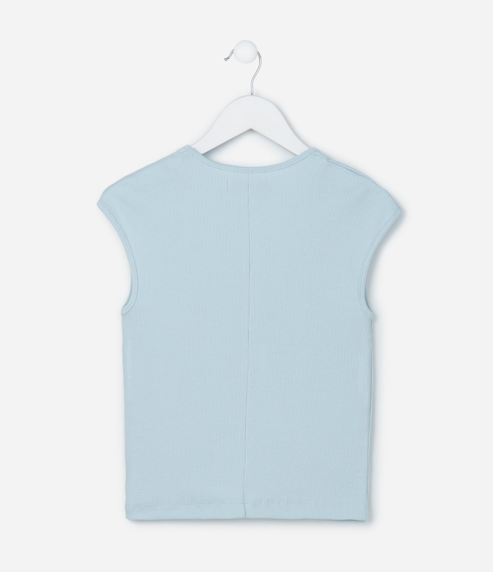 Blusa Infantil em Ribana com Decote Quadrado - Tam 5 a 14 Anos 2