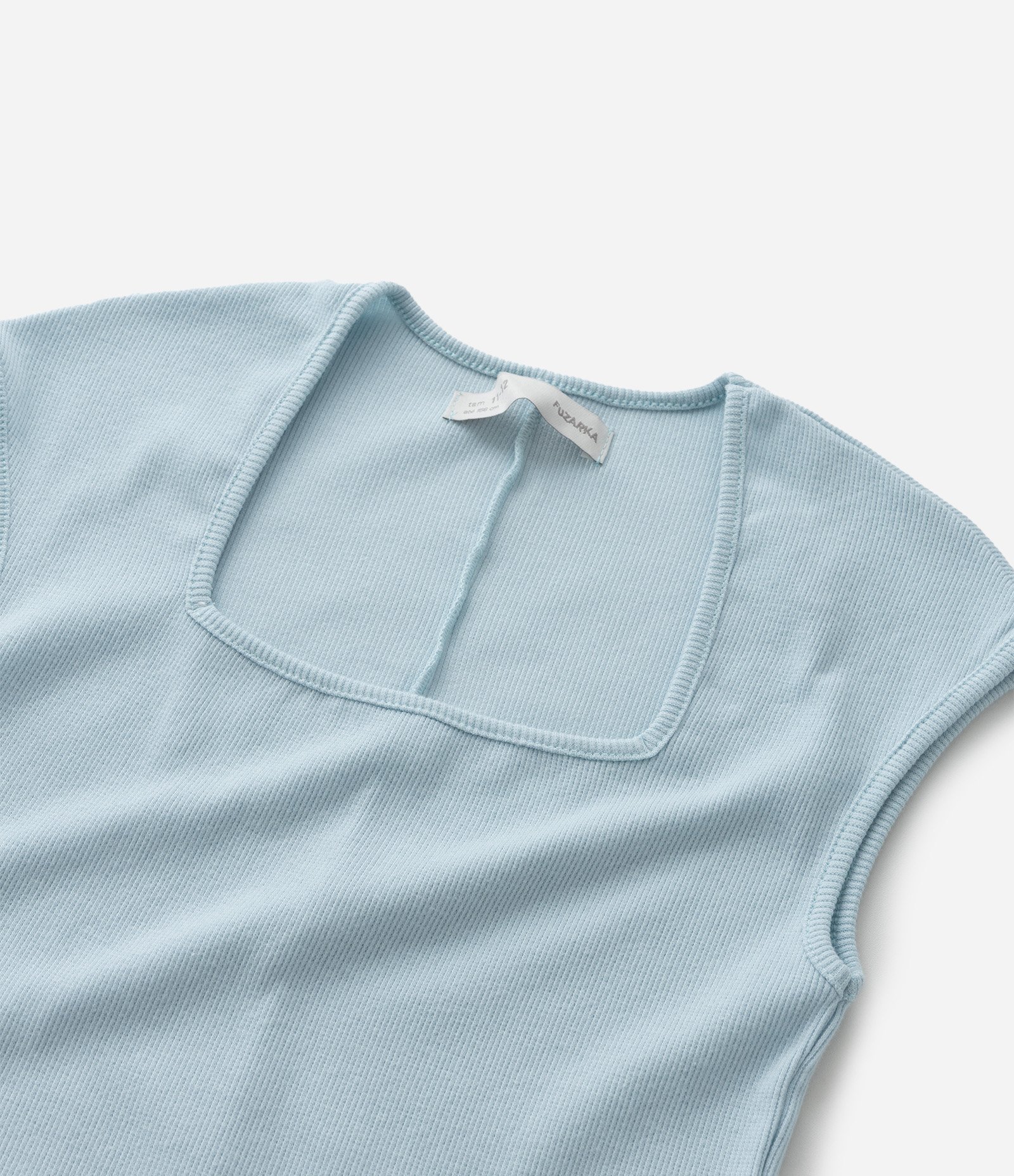 Blusa Infantil em Ribana com Decote Quadrado - Tam 5 a 14 Anos 5