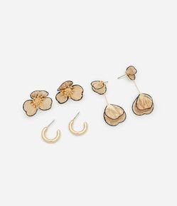 Kit 03 Brincos com Formas Diferentes