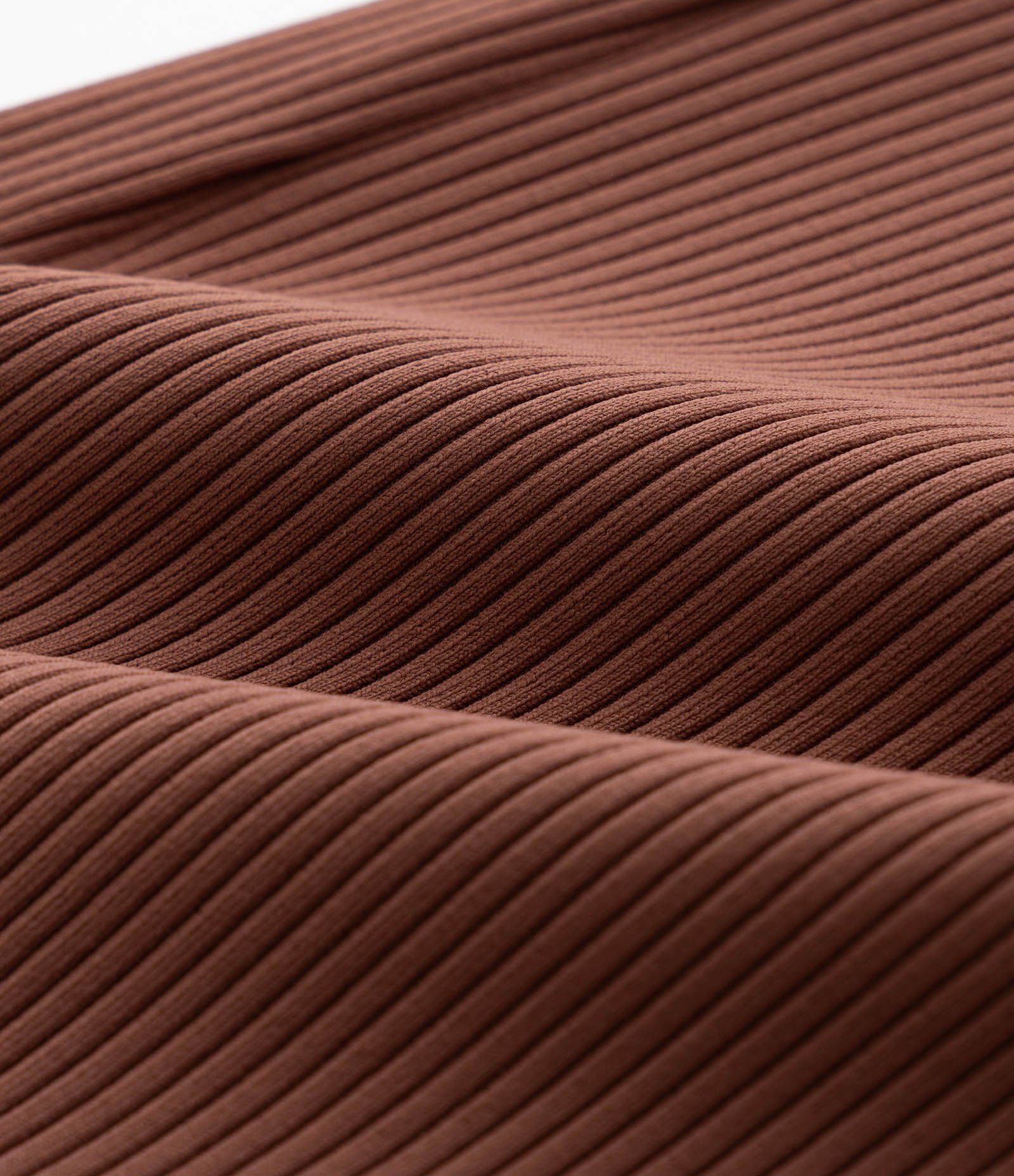 Calça Esportiva Wide Flare Canelada Curve & Plus Size Marrom 7