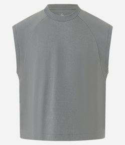 Regata Boxy em Malhão com Gola Raglan