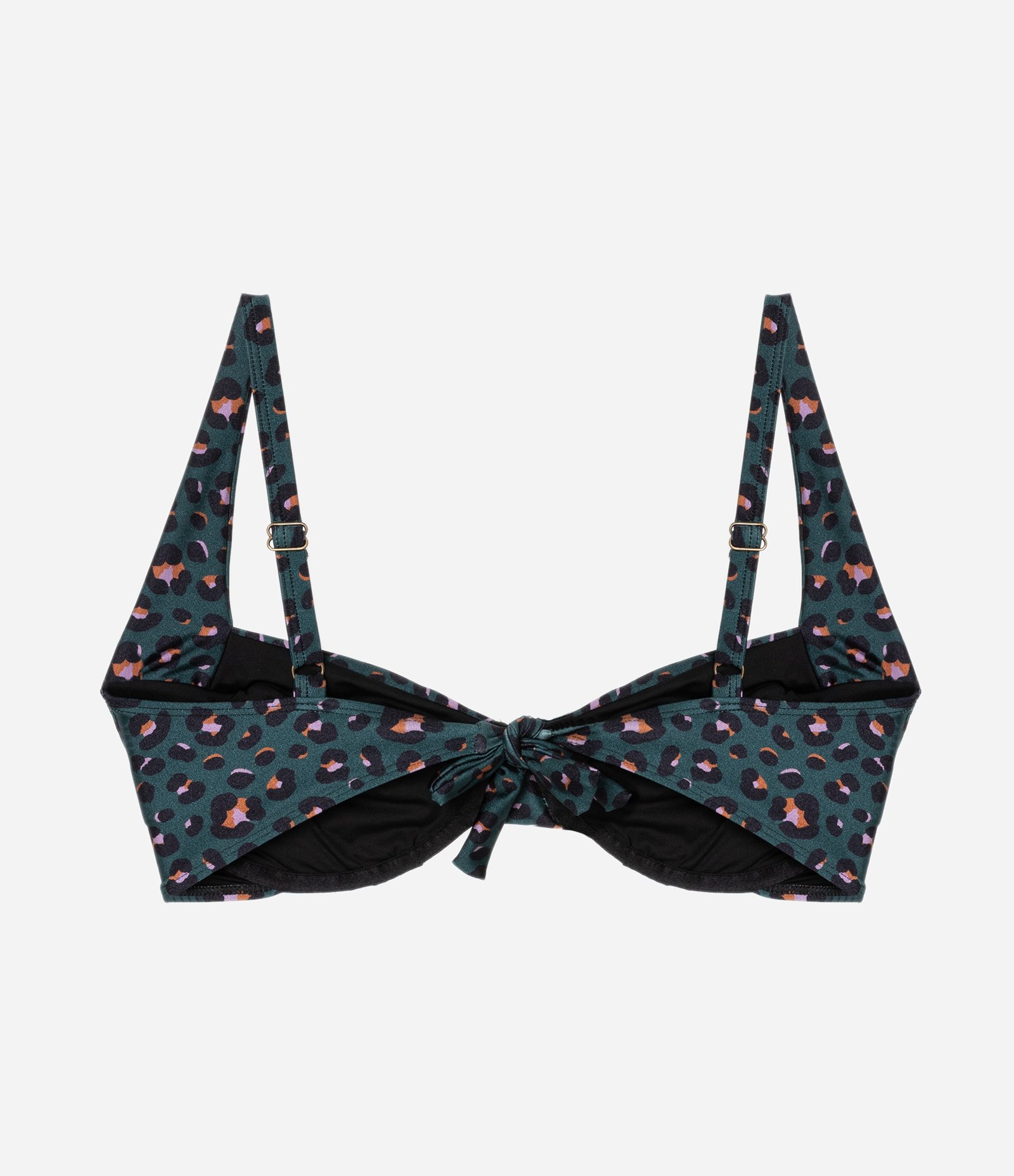 Biquíni Meia Taça em Microfibra com Estampa Animal Print Brilhosa Curve & Plus Size Azul 6