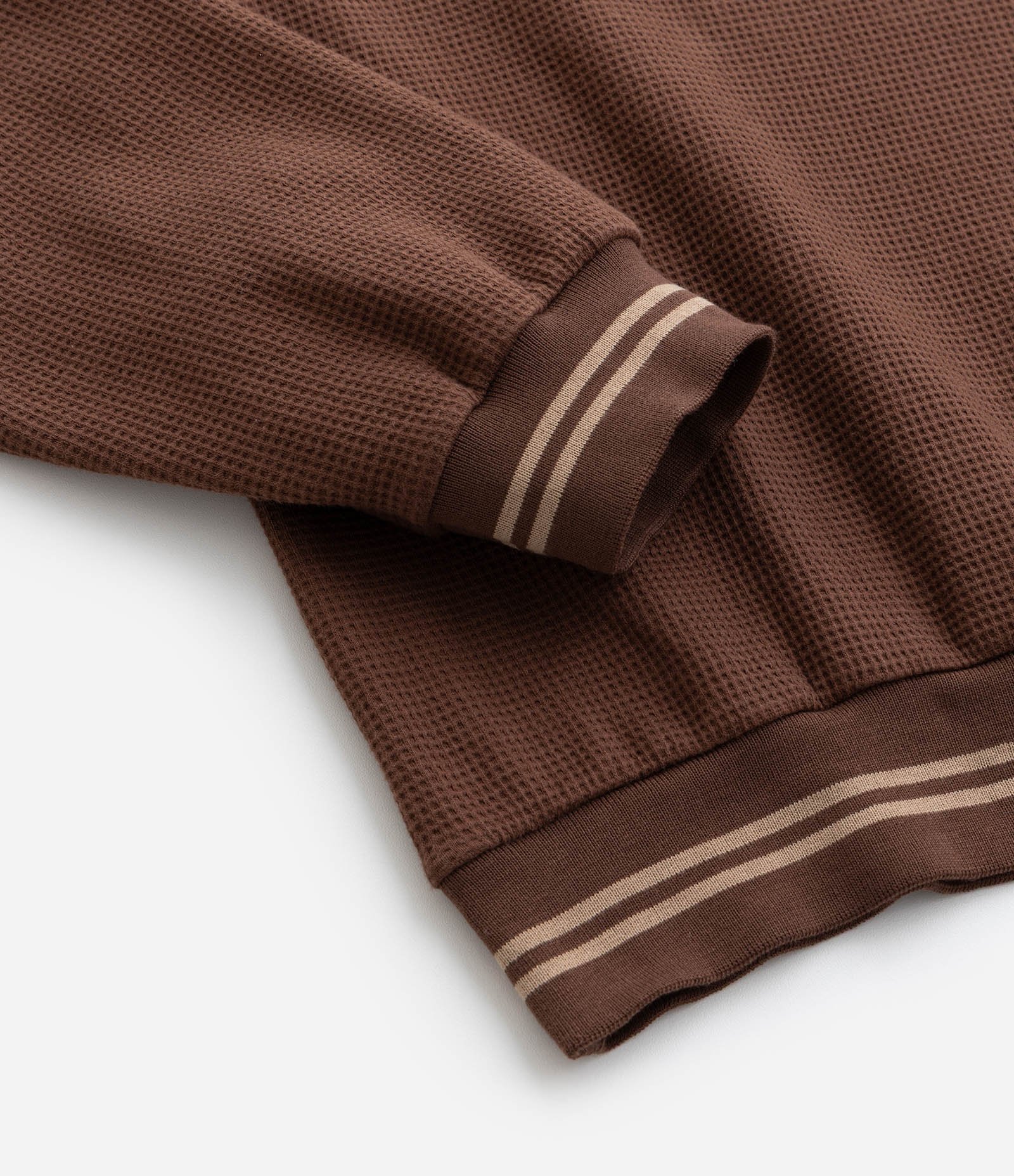 Moletom Texturizado e Quentinho com Detalhe nos Punhos e Barra - Tam 5 a 14 anos Marrom 5