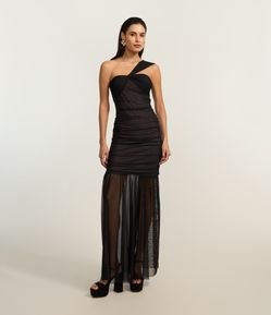 Saia Longa em Tule com Forro Curto