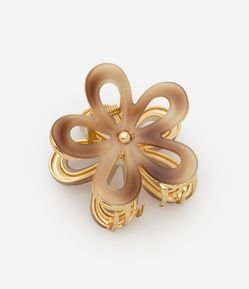 Piranha de Cabelo em Resina com Forma de Flor