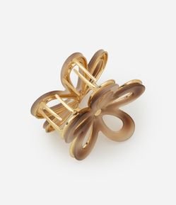 Piranha de Cabelo em Resina com Forma de Flor