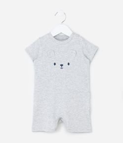 Macaquinho Infantil com Estampa Interativa - Tam 0 a 18 meses