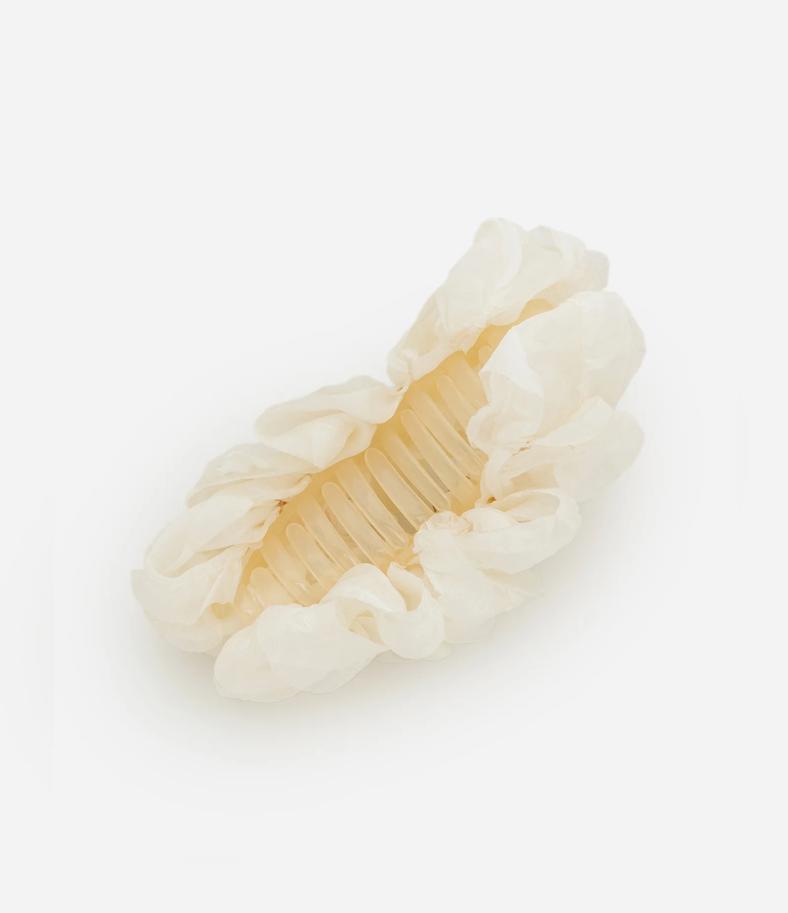 Piranhas de Cabelo com Tecido Fluído Off White 2