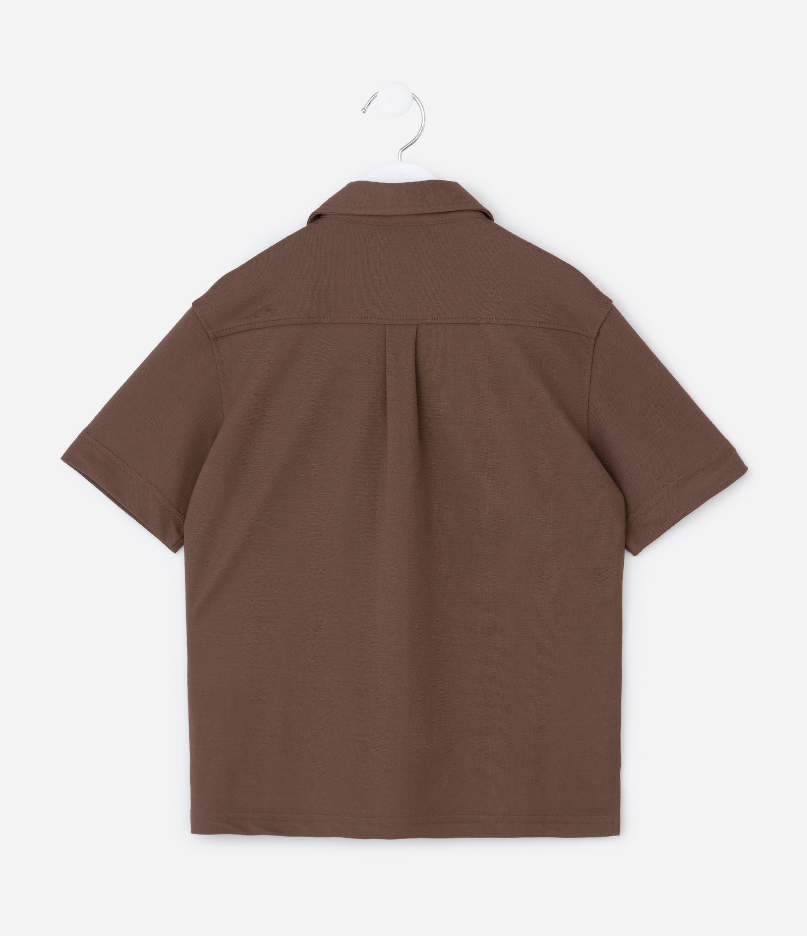 Camisa Infantil em Viscose com Textura - Tam 5 a 14 Anos Marrom 2