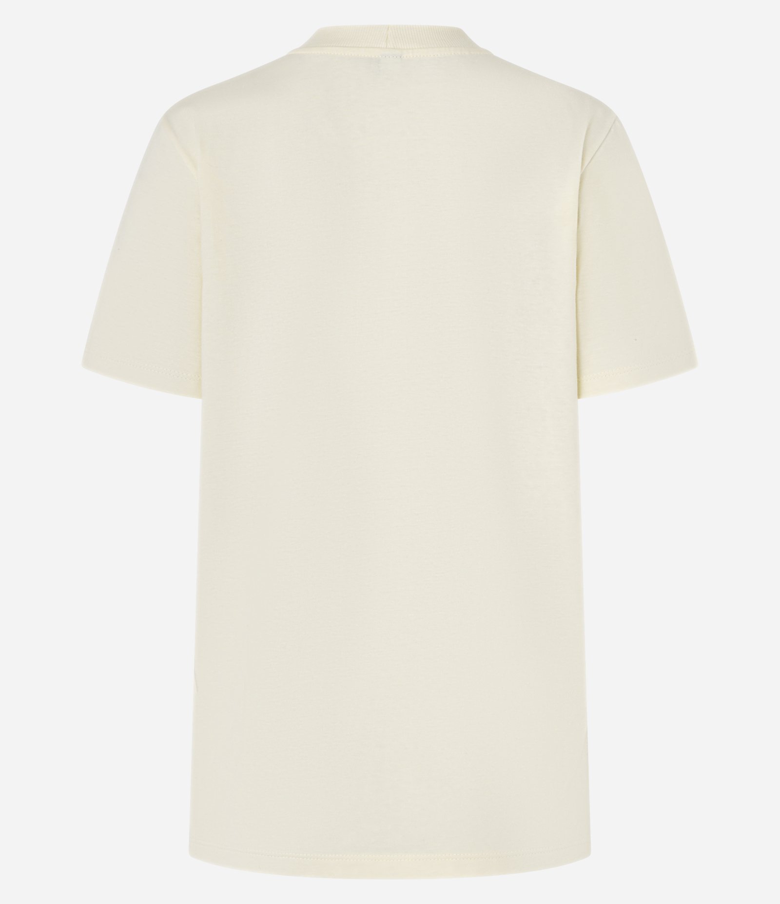 Camiseta Alongada em Algodão com Estampa Paisley e Lettering Bege 6