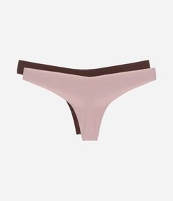 Kit 02 Calcinhas Biquíni Fio em Microfibra