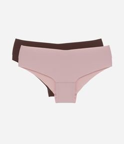 Kit 02 Calcinhas Boyshort em Microfibra