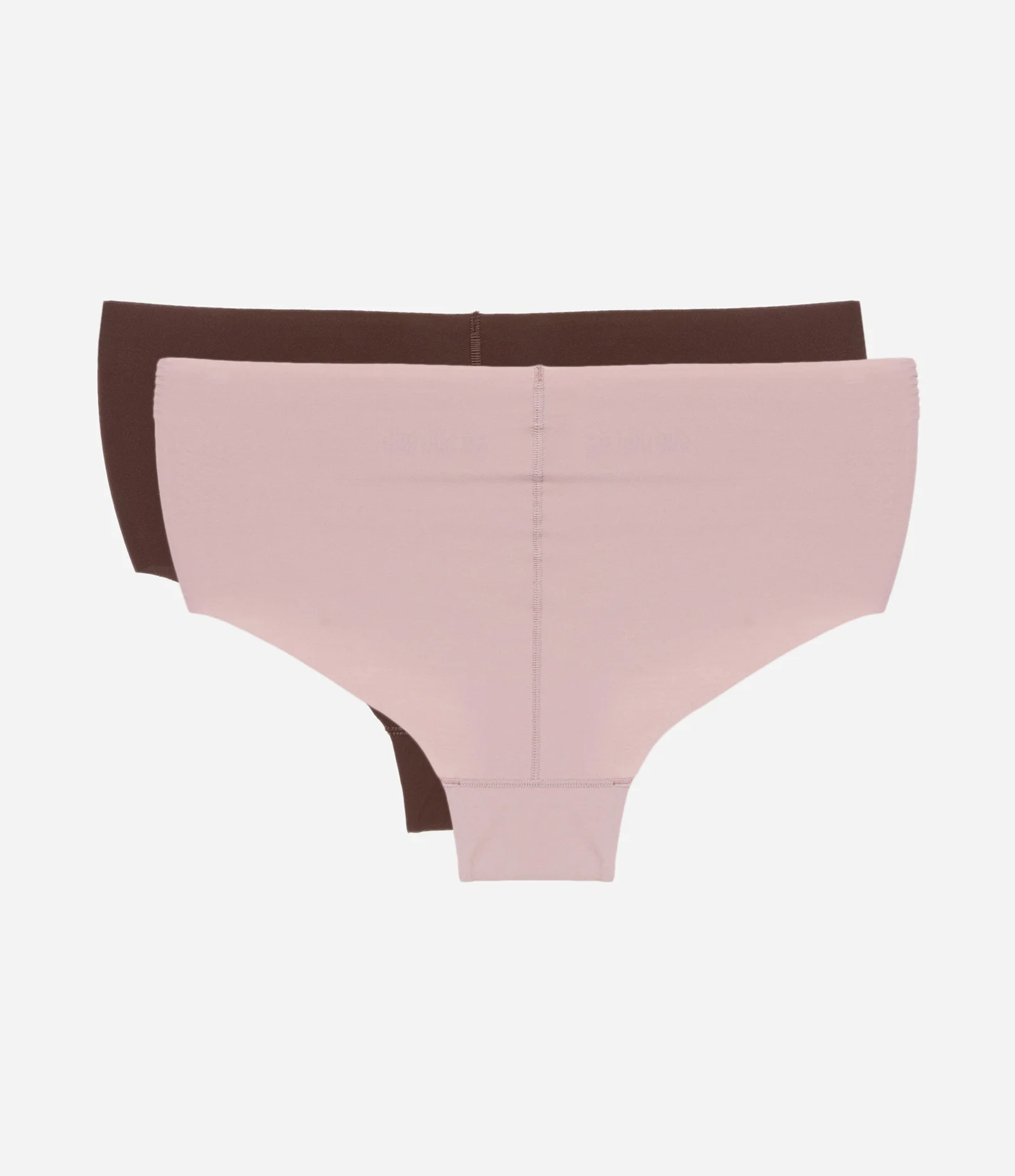 Kit 02 Calcinhas Altas em Microfibra Marrom/Rosa Neutro 2