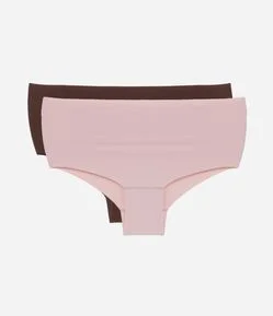 Kit 02 Calcinhas Altas em Microfibra