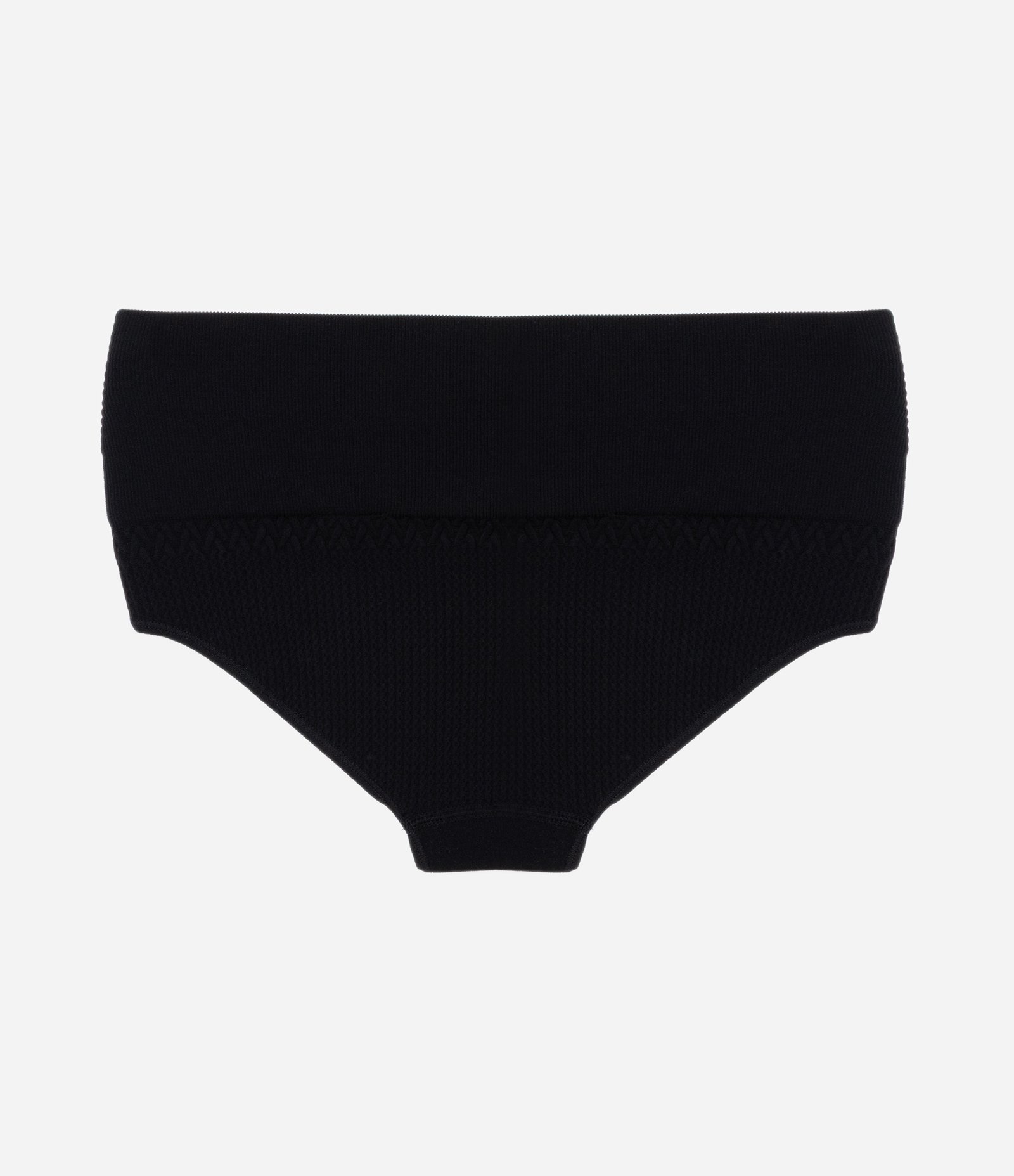 Calcinha Alta em Poliamida Seamless Texturizada Preto 6