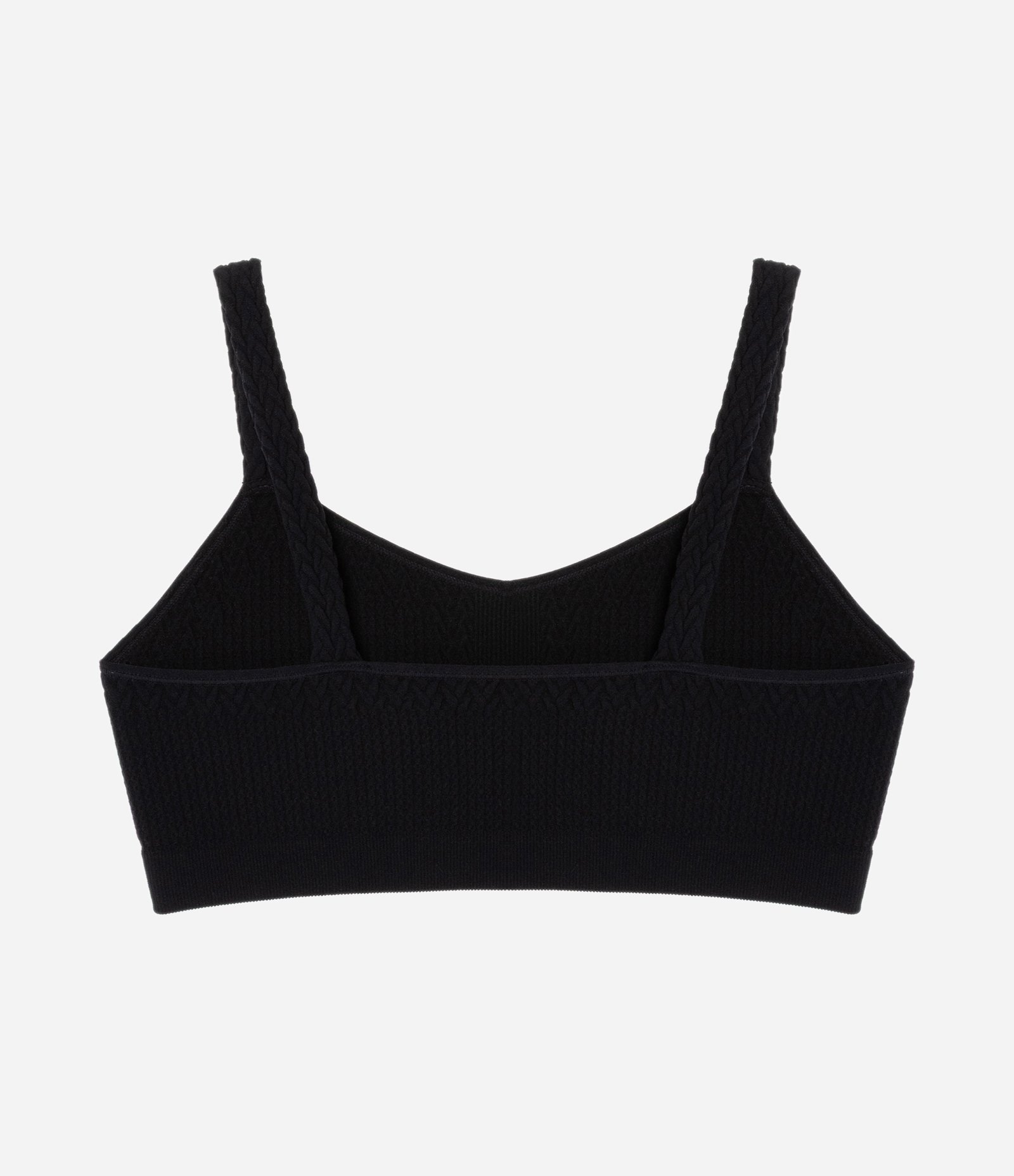 Sutiã Top em Poliamida Sem Bojo e Sem Costura Preto 6