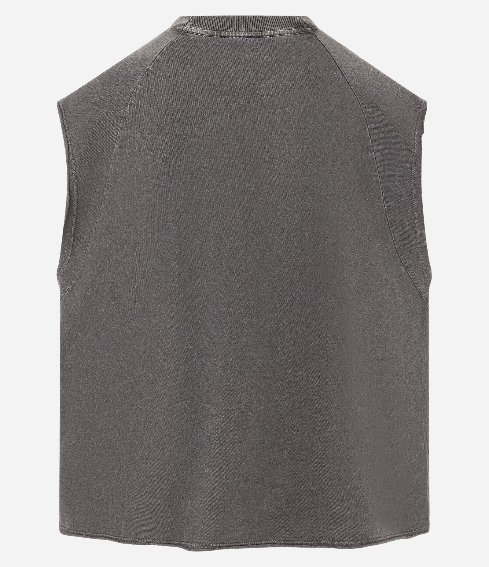 Regata Boxy em Algodão com Estampa Lettering e Efeito Estonado Preto 8