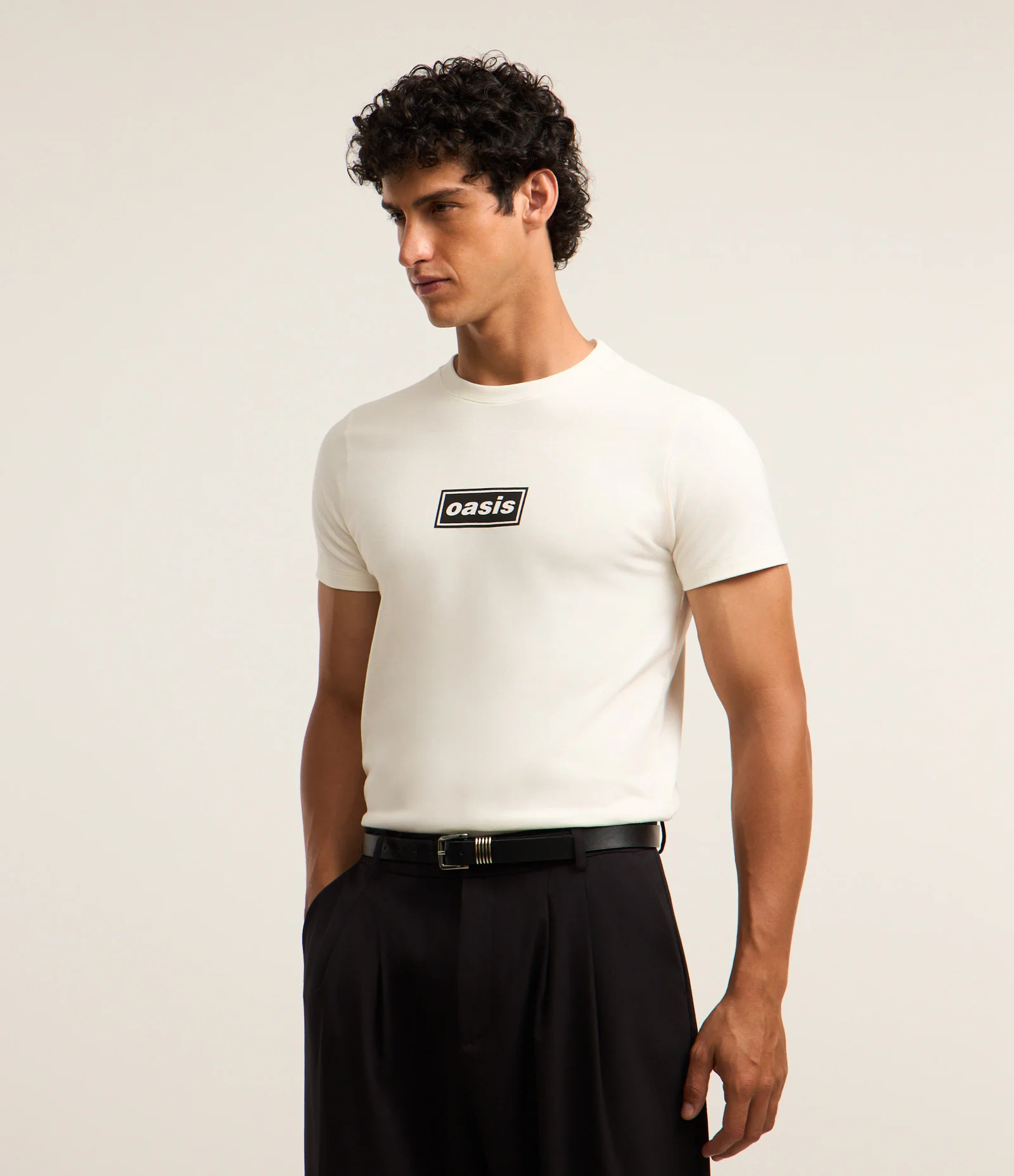Camiseta Muscle em Algodão com Estampa Lettering Oasis Branco 1