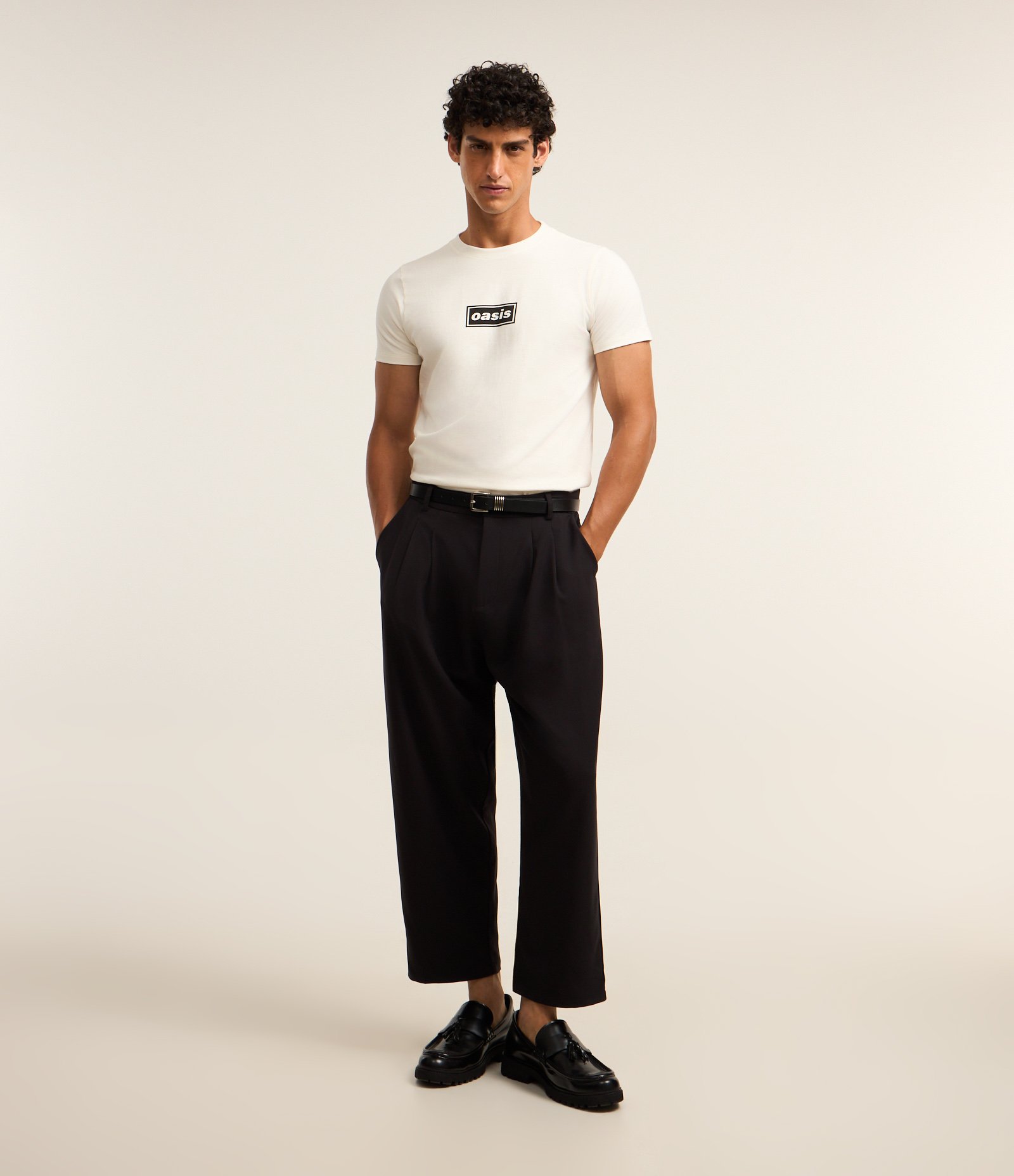 Camiseta Muscle em Algodão com Estampa Lettering Oasis Branco 2