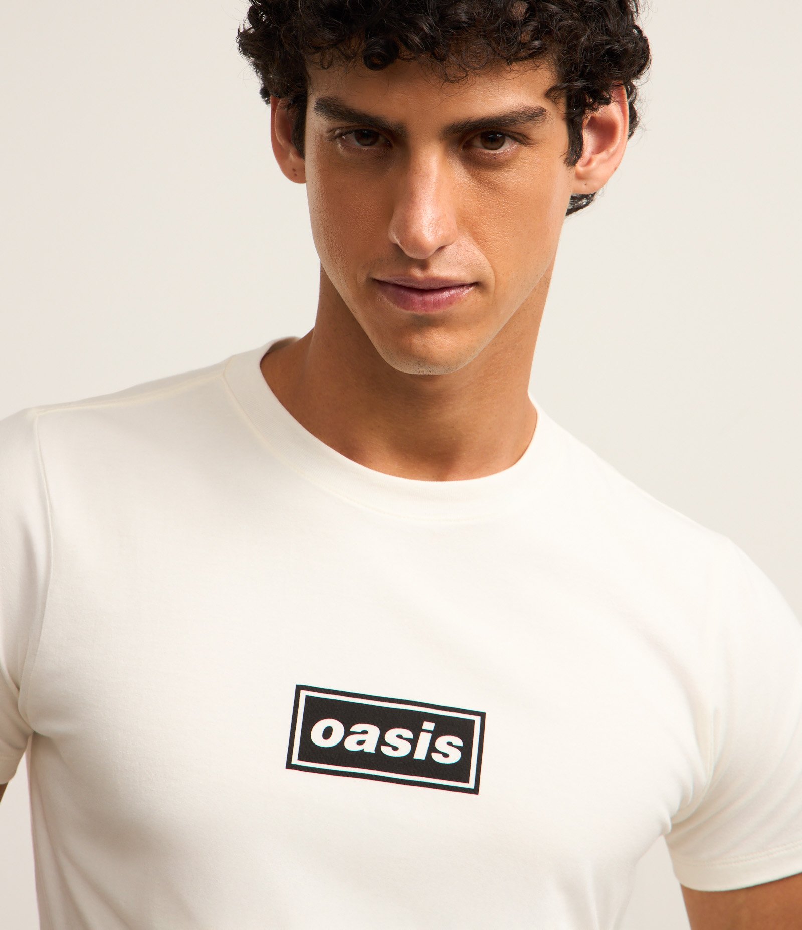 Camiseta Muscle em Algodão com Estampa Lettering Oasis Branco 3