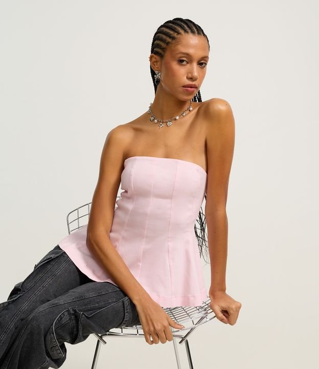 Blusa Peplum em Bengaline Tomara que Caia