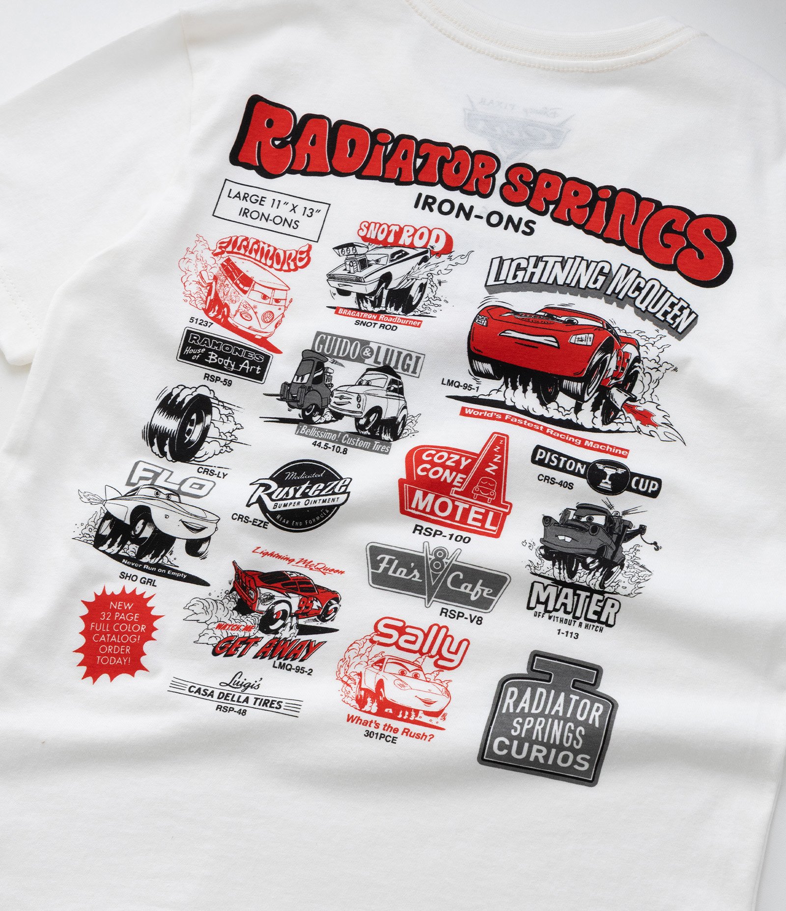 Camiseta Infantil com Estampa Frente e Costas Carros - Tam 3 a 10 Anos Branco 5