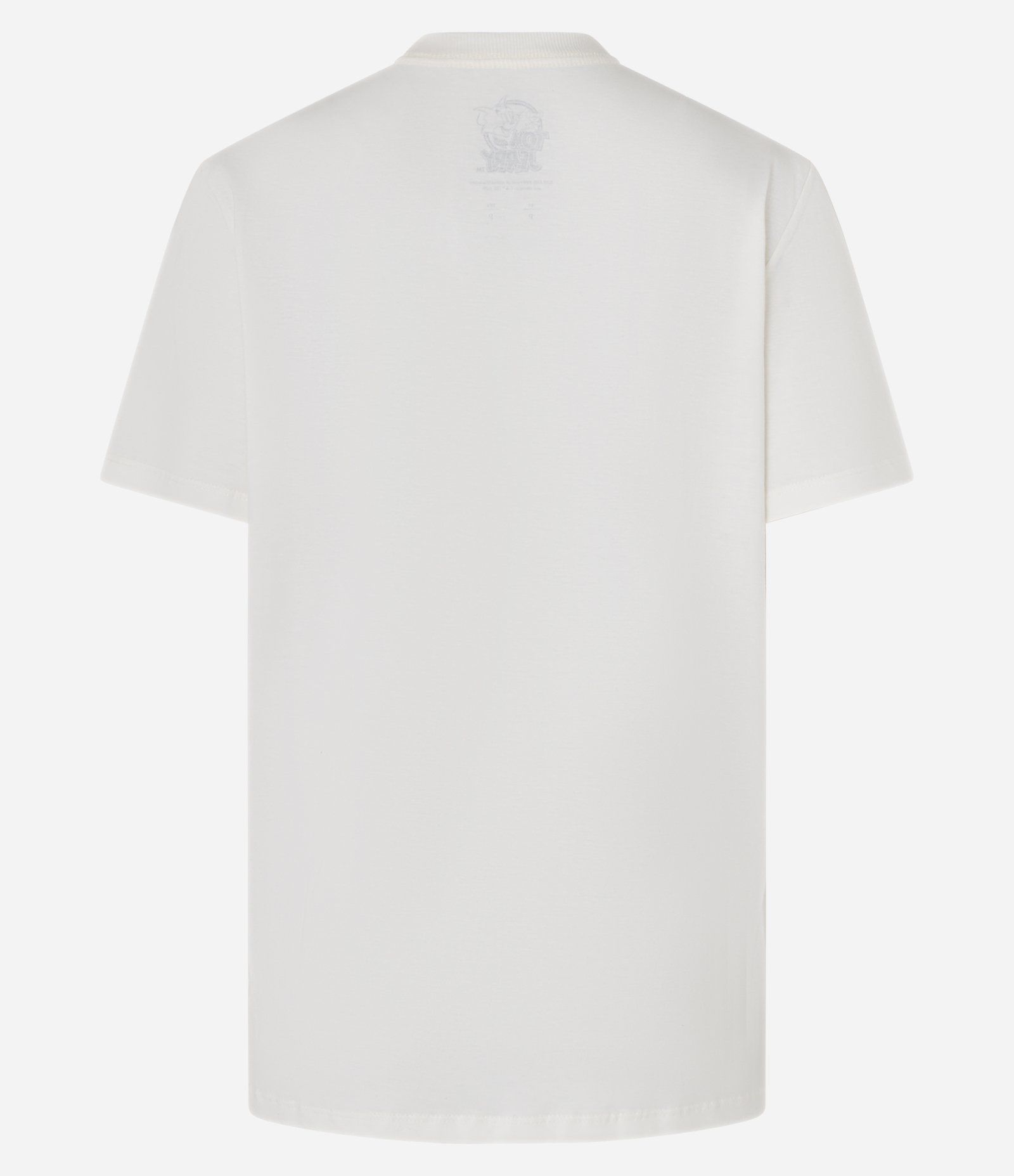 Camiseta Alongada em Algodão com Estampa Tom e Jerry Branco 2