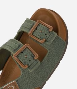 Sandália Infantil Texturizada com Tiras e Fevelas - Tam 19 ao 25