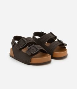 Sandália Infantil com Duas Fivelas - Tam 17 a 25