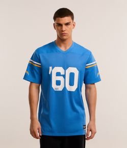 Camiseta Esportiva com Tecnologia Dry e Estampa Los Angeles Chargers NFL