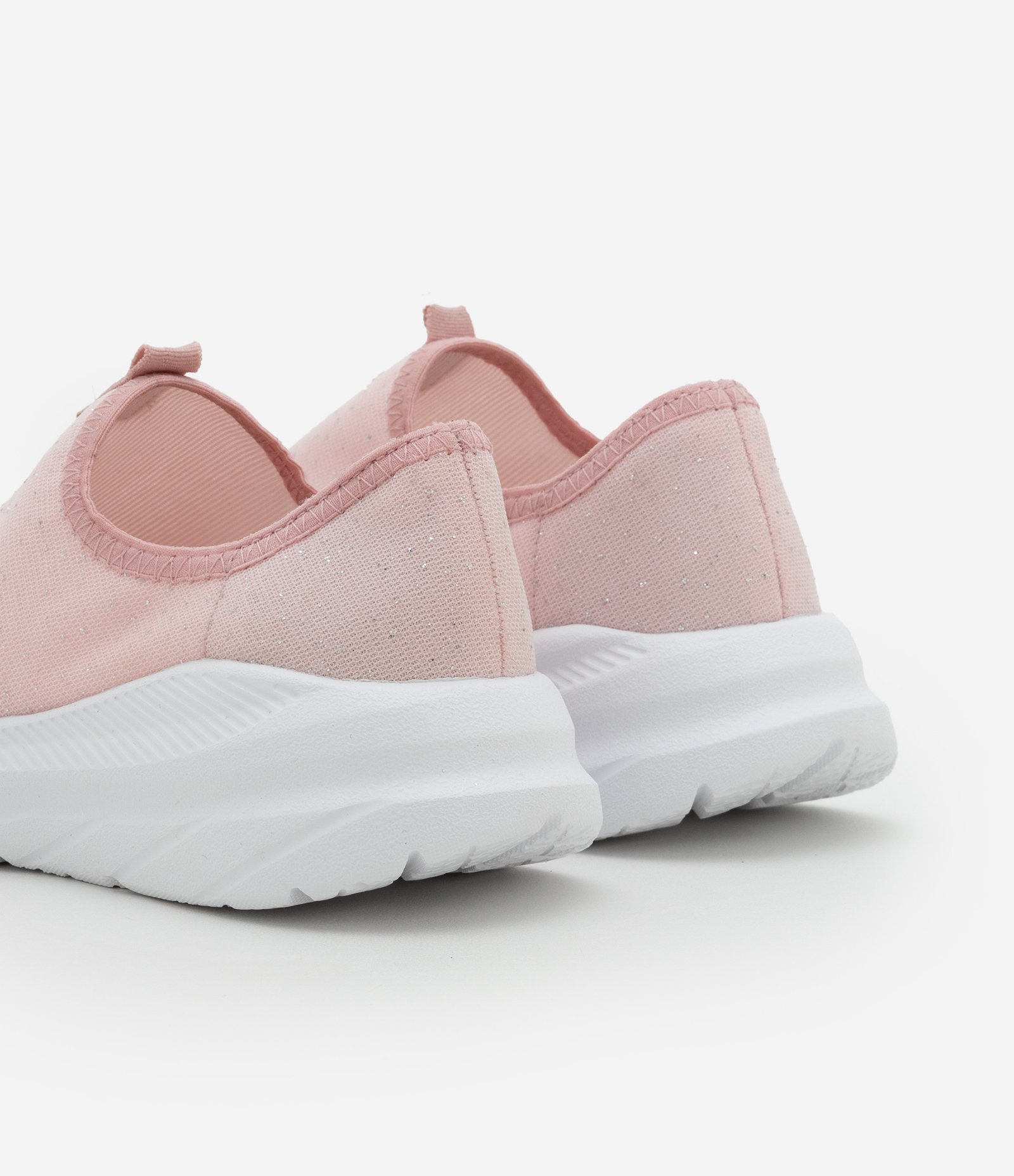 Tenis Knit Infantil com Brilhinhos Molekinha - Tam 26 ao 35 Rosa 2