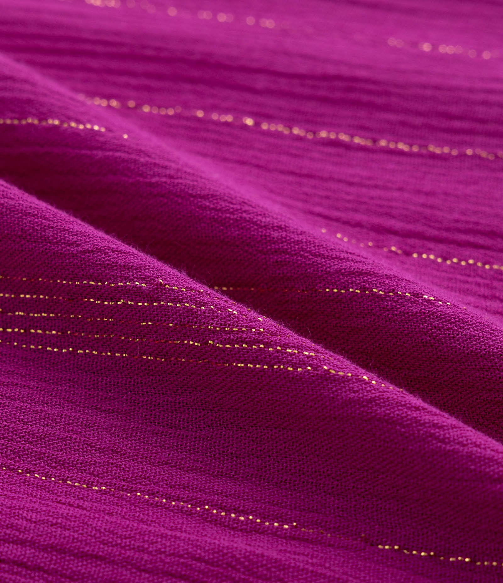 Blusa Bata em Viscose com Fios Metalizados Curve & Plus Size Magenta 7