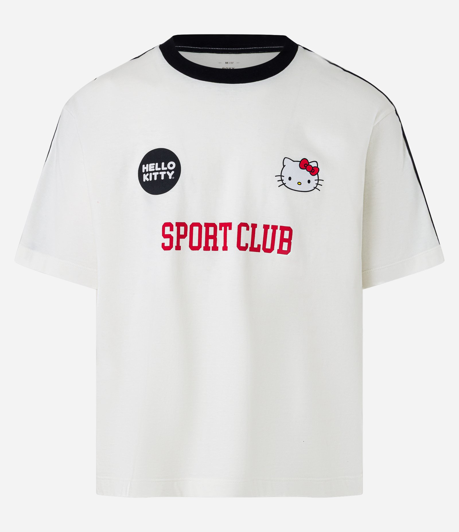 Camiseta Boxy em Algodão Hello Kitty Sport Club Off White 6