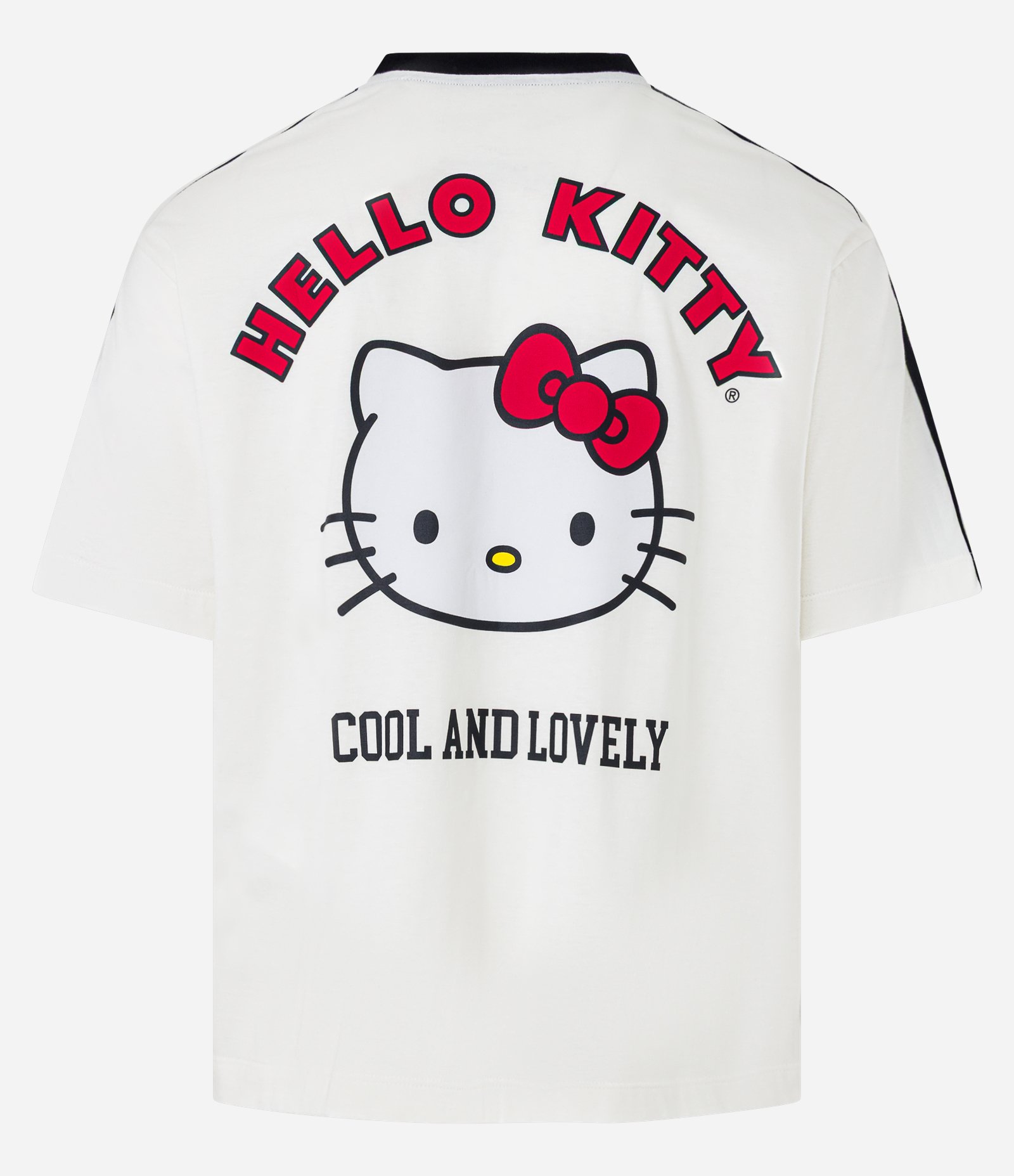 Camiseta Boxy em Algodão Hello Kitty Sport Club Off White 8