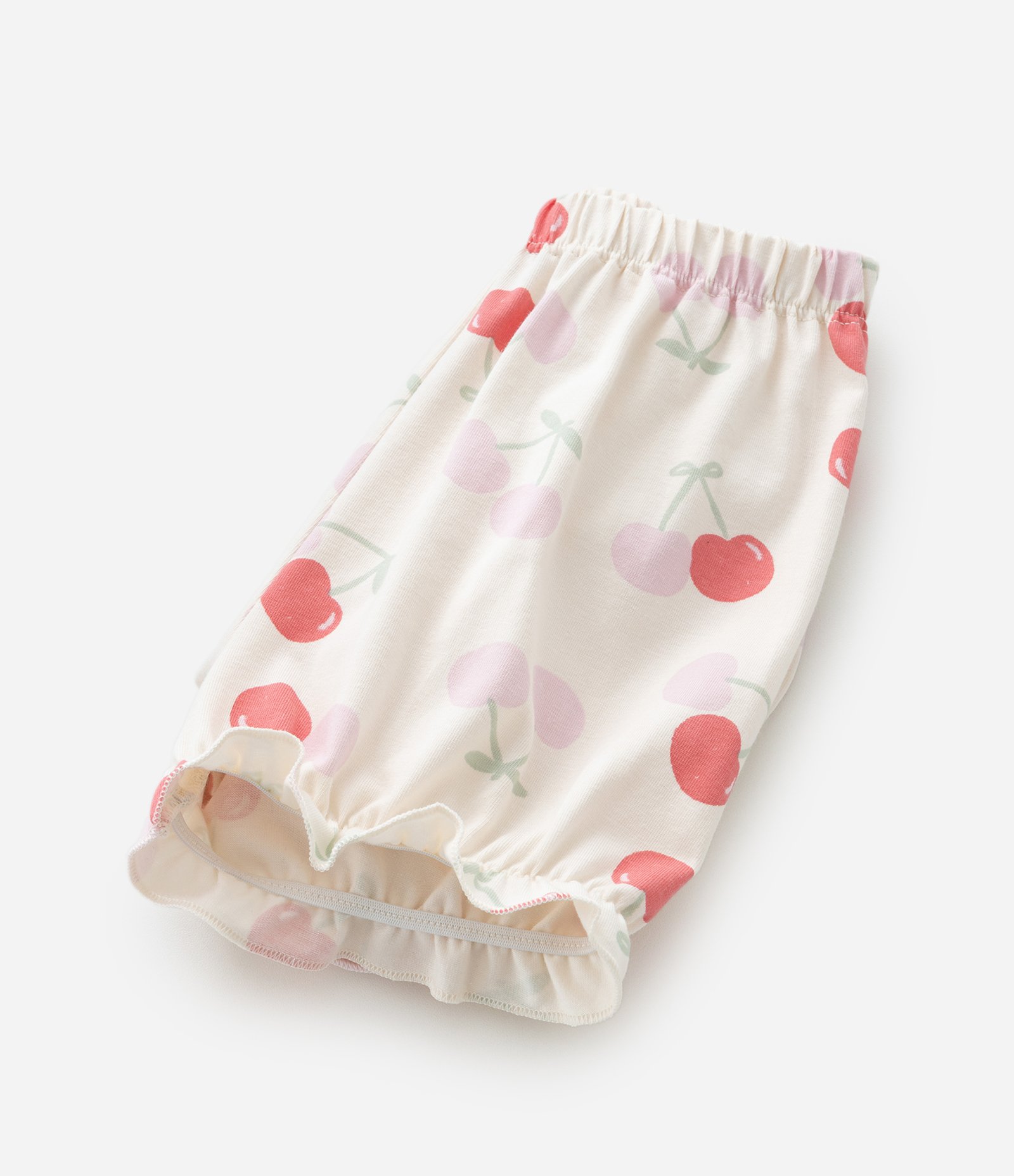 Conjunto Infantil com Estampa de Cereja - Tam 0 A 18 Meses Bege 13