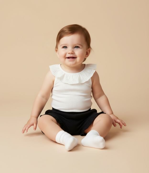 Cor: Preto | Tamanho: 3-6M