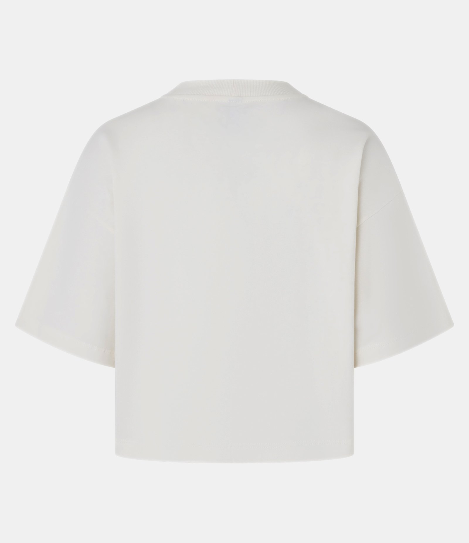 Camiseta Boxy em Algodão com Estampa Tropical Bege 5