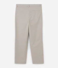 Calça Baggy em Sarja Alfaiatada com Pregas